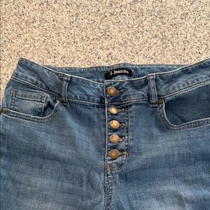 D. Jeans High Rise Blue Denim Jeans
